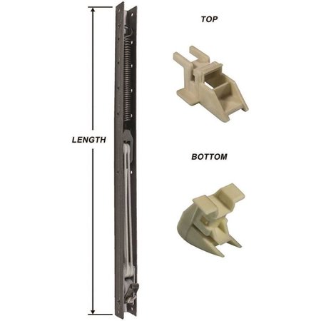29 x 9/16 x 5/8 in. D Window Channel Balance 2840 with Top and Bottom End Brackets Attached, 4PK -  STRYBUC, 60-284-3H4